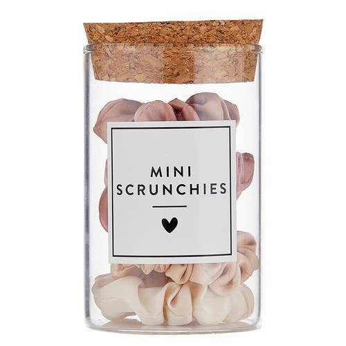 Mini Satin Scrunchies Jar - Blush Ombre