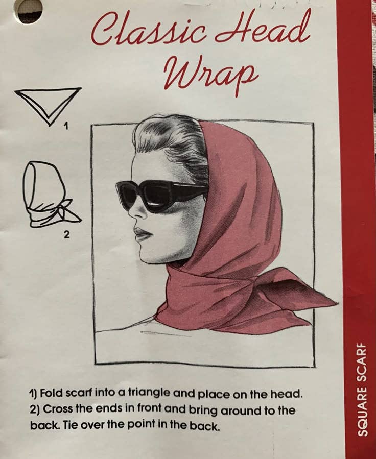 Silk head scarf / wrap: Great For Hair Salons