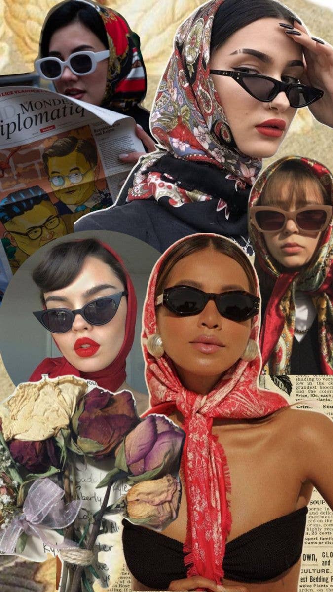 Silk head scarf / wrap: Great For Hair Salons