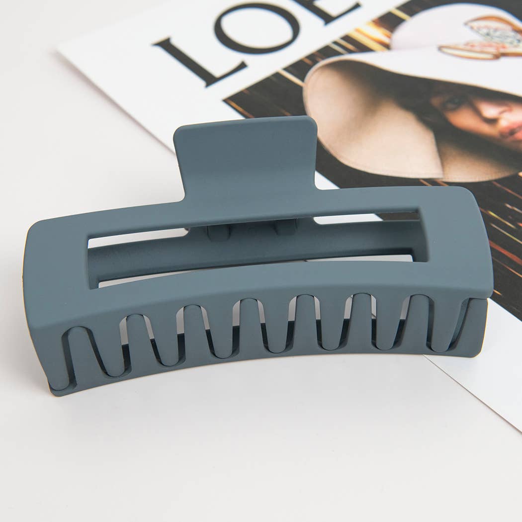 5'' Matte Rectangle Large Hair Claw Clips