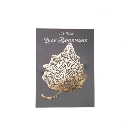 Leaf Bookmark – Elegantly Cut Metal Design by 123 Farm