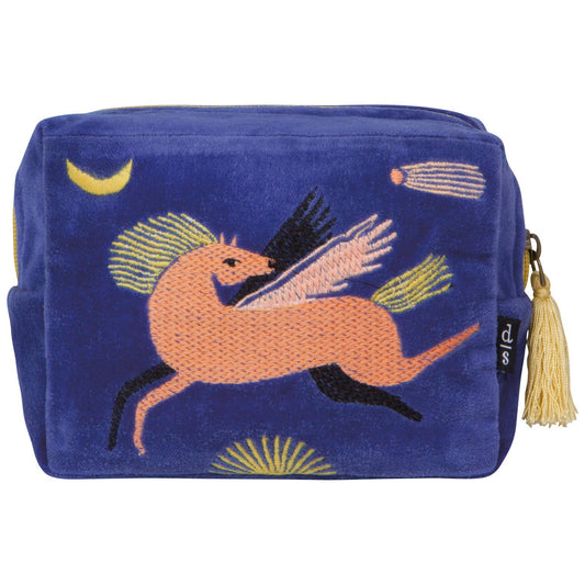 Blue-Astral Embroidered Pouch
