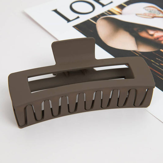 5'' Matte Rectangle Large Hair Claw Clips