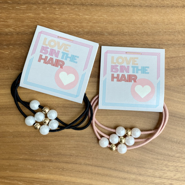 "Love is in the Hair" Hair Tie - Thank You Gift