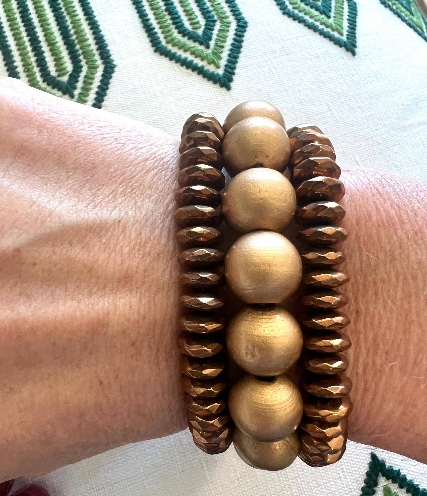 Bronze Hematite Bracelet