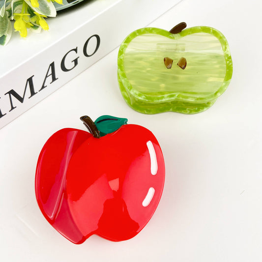Apple claw hair clip