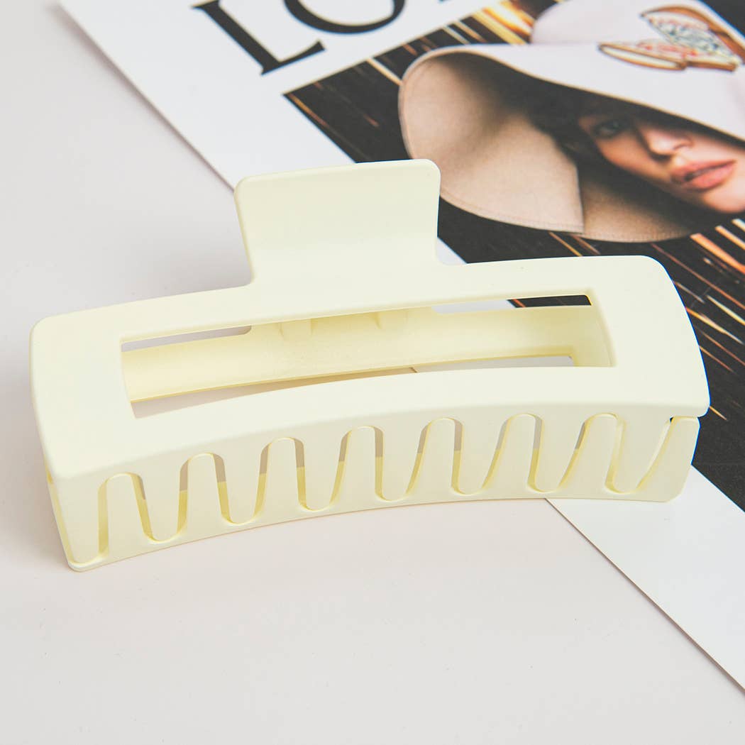 5'' Matte Rectangle Large Hair Claw Clips