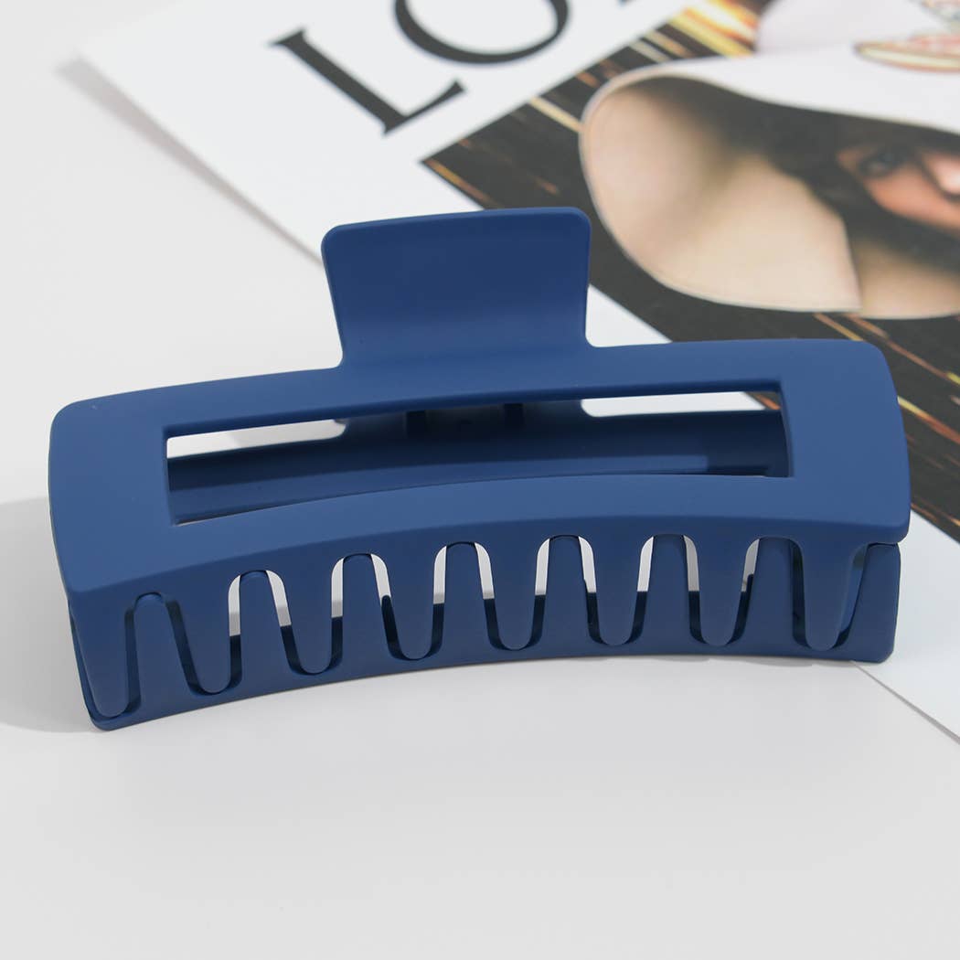 5'' Matte Rectangle Large Hair Claw Clips