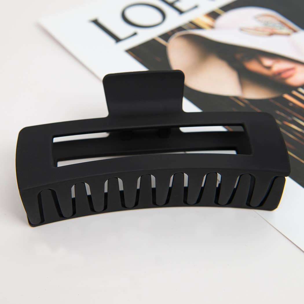 5'' Matte Rectangle Large Hair Claw Clips