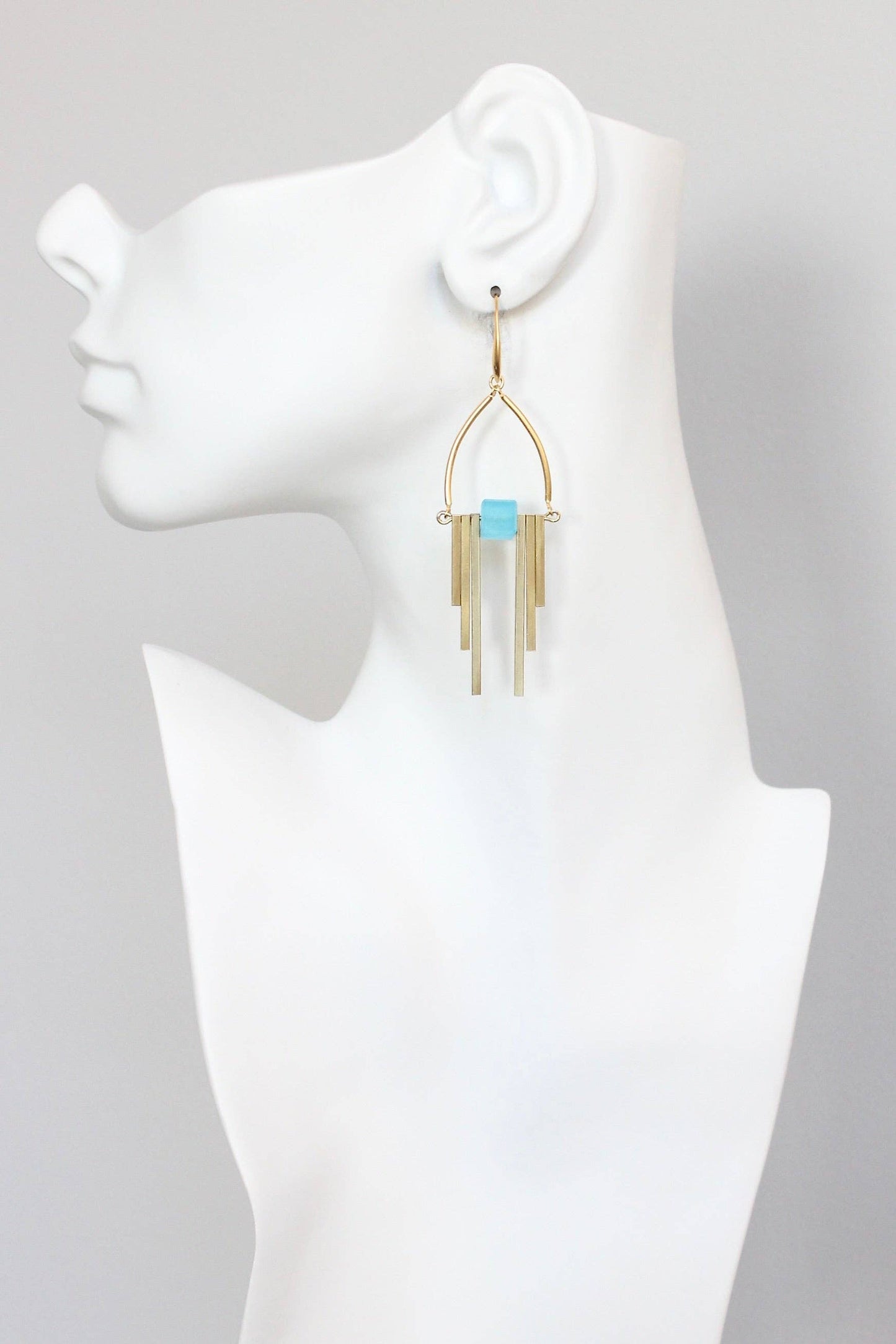 KYLE66 capri blue Artdeco earrings